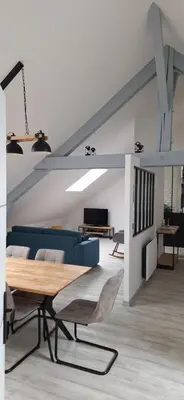 Télévision ou salle de divertissement dans l'établissement Appartement 6 pers centre Gérardmer