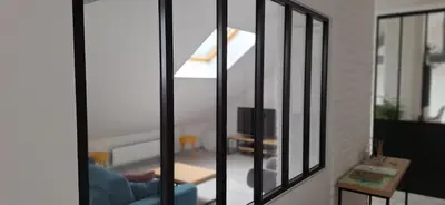 Télévision ou salle de divertissement dans l'établissement Appartement 6 pers centre Gérardmer