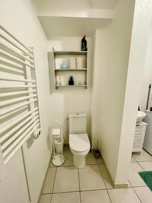 Salle de bains dans l'établissement Joli appartement avec parking