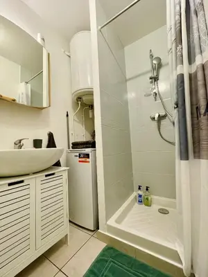 Salle de bains dans l'établissement Joli appartement avec parking