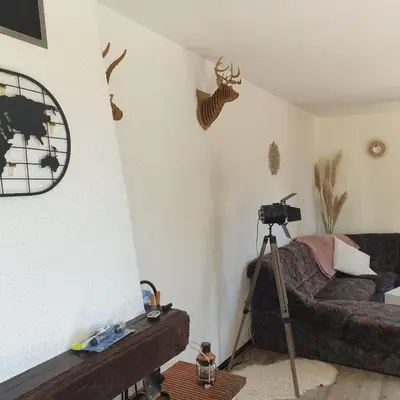 Coin salon dans l'établissement Maison vosgienne proche de la Bresse et Gerardmer