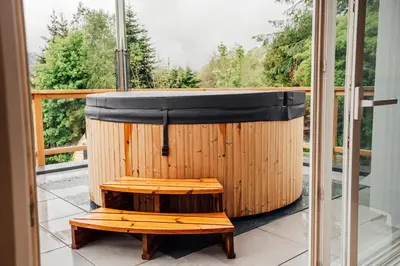 Balcon ou terrasse dans l'établissement Moho Mountain Home, les animaux fantastiques