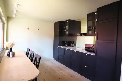 Cuisine ou kitchenette dans l'établissement Chez Emilie