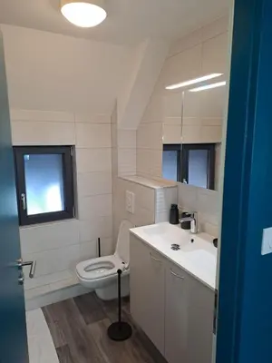 Salle de bains dans l'établissement Appartement 3 pièces tout confort, Aux Portes de Colmar