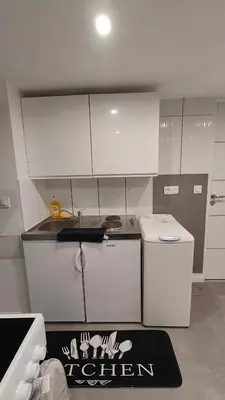 Cuisine ou kitchenette dans l'établissement Bel appartement F2 entièrement rénové
