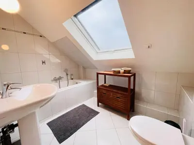 Salle de bains dans l'établissement Le gîte d'Emma