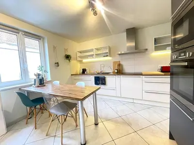 Cuisine ou kitchenette dans l'établissement Le gîte d'Emma