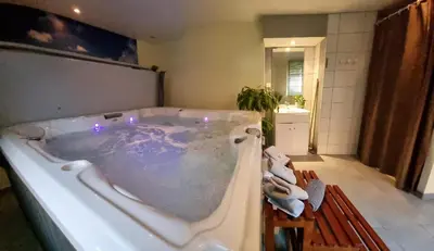 Plan de l'établissement Gîte Bleuet, petit LOFT 2 à 6 personnes, avec salle de jeux et SPA dans la résidence