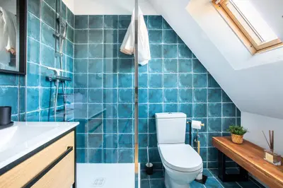 Salle de bains dans l'établissement Le P'tit Bretzel