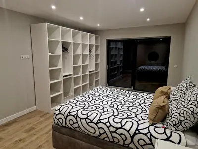 Un ou plusieurs lits dans un hébergement de l'établissement Maison plain-pied pour 8 personnes