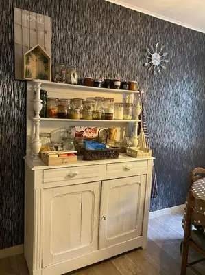 Cuisine ou kitchenette dans l'établissement Au Temps Passé