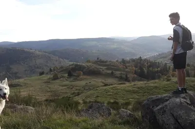 Paysage naturel près de le chalet