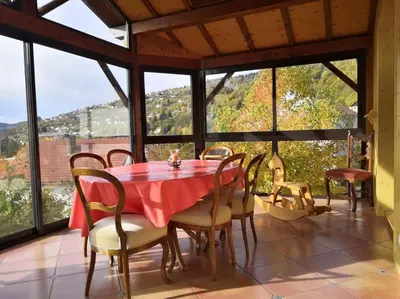 Balcon ou terrasse dans l'établissement La Maison Chamarrée
