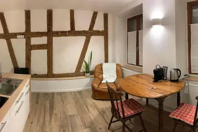 Cuisine ou kitchenette dans l'établissement Studio les Hirondelles - 2 personnes à Ribeauvillé