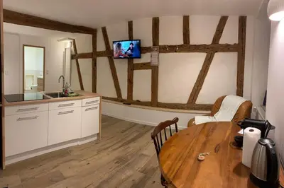 Cuisine ou kitchenette dans l'établissement Studio les Hirondelles - 2 personnes à Ribeauvillé