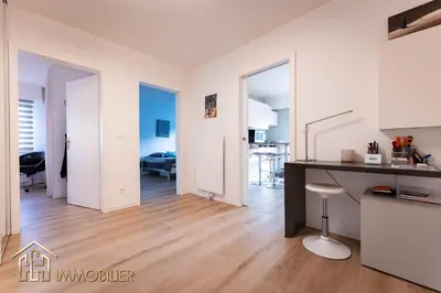 Cuisine ou kitchenette dans l'établissement Les Jonquilles - Colmar