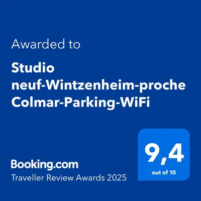Certificat, récompense, panneau ou autre document affiché dans l'établissement Studio neuf-Wintzenheim-proche Colmar-Parking-WiFi