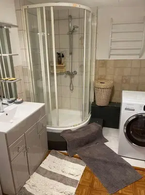 Salle de bains dans l'établissement chambre proche Gerardmer