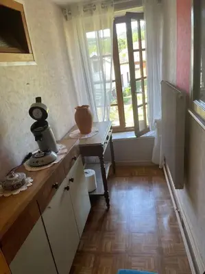 Cuisine ou kitchenette dans l'établissement chambre proche Gerardmer