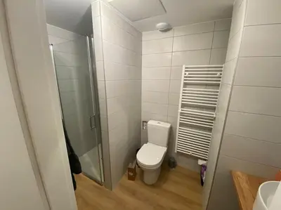 Salle de bains dans l'établissement Appartement chaleureux au pied des pistes