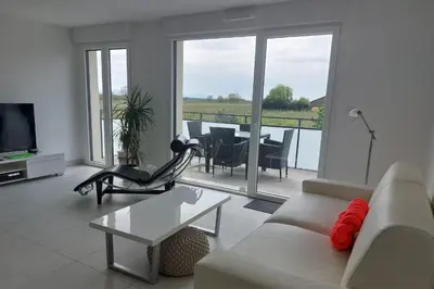 Coin salon dans l'établissement Oasis tout confort à Bergheim, Alsace