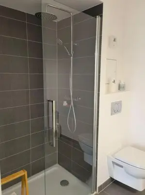Salle de bains dans l'établissement Le city F2 centre-ville
