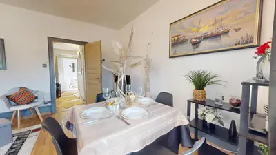 Coin salon dans l'établissement Les Cigognes d'Alsace