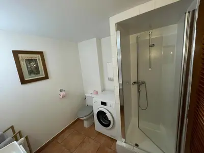 Salle de bains dans l'établissement Apartment Cali Elina