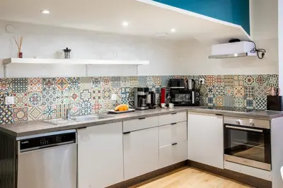 Cuisine ou kitchenette dans l'établissement Le Grand Franciscain - centre historique