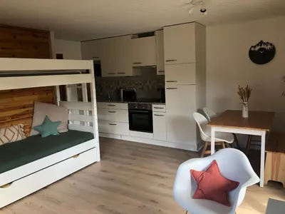 Cuisine ou kitchenette dans l'établissement Chalet à Gérardmer - Vue montagne - Calme & Paisible