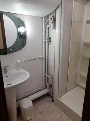 Salle de bains dans l'établissement Vacances Xonrupt-Gerardmer