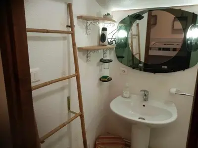 Salle de bains dans l'établissement Vacances Xonrupt-Gerardmer