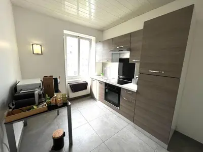 Cuisine ou kitchenette dans l'établissement Lumière Secrète Mulhouse Centre Parking Tram
