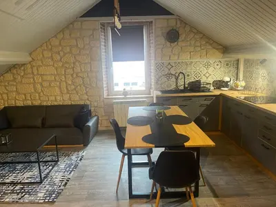 Cuisine ou kitchenette dans l'établissement L appartement chez J&C