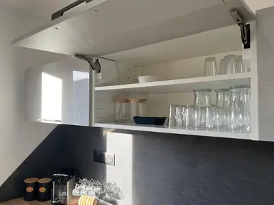 Cuisine ou kitchenette dans l'établissement Le Balcon de Bramont