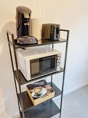 Cuisine ou kitchenette dans l'établissement Le K - Mulhouse Centre