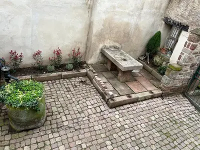 Jardin de l'établissement Gîte de l'Ortenbourg - mobilier d antiquaire
