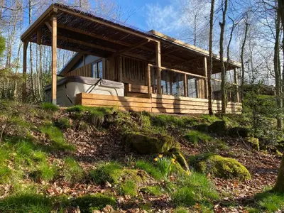 Jardin de l'établissement Vosges Hygge - Chalets Lodges & Spa