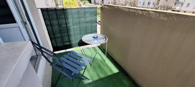 Balcon ou terrasse dans l'établissement Agréable et Spacieux Appartement lumineux T4 ALSACE