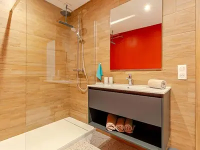 Salle de bains dans l'établissement Apartment in Alsace near Europa-Park