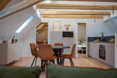 Cuisine ou kitchenette dans l'établissement Le 1552 - Gîte de charme - Parking Gratuit