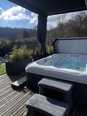 Vue générale sur la montagne ou vue sur la montagne depuis la maison de vacances