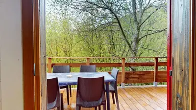 Balcon ou terrasse dans l'établissement Chalet Glitzerstein