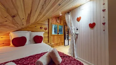 Un ou plusieurs lits dans un hébergement de l'établissement Chalet Glitzerstein