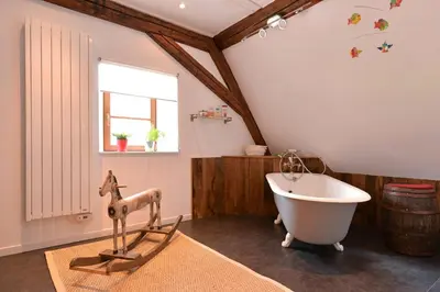 Salle de bains dans l'établissement Belle Maison Alsacienne de 1610