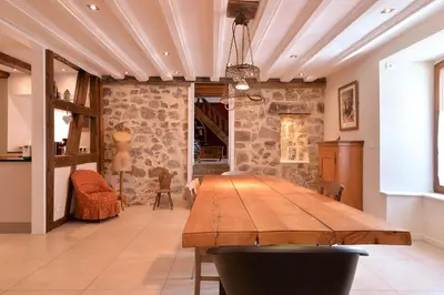 Coin salon dans l'établissement Belle Maison Alsacienne de 1610
