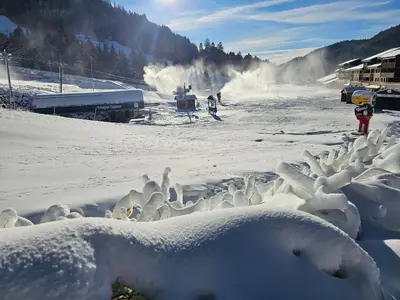 L'établissement appartement standing Gérardmer jacuzzi en hiver