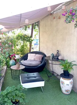 Jardin de l'établissement Maison avec terrasse