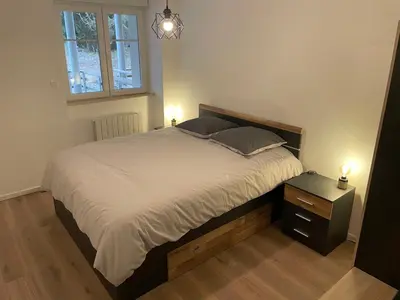 Un ou plusieurs lits dans un hébergement de l'établissement Appartement 11 - Au cœur du Lac Blanc
