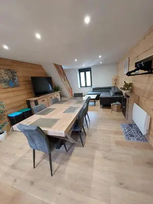 Coin salon dans l'établissement Bel appartement 6pers